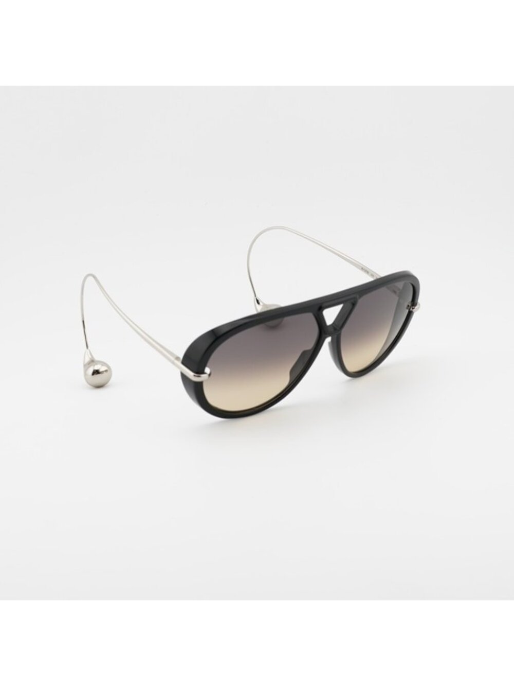 Bottega Veneta BV1273S 010 Sunglasses Black/Silver Geometric Frame, Brown - Picture 5 of 11